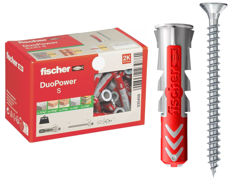 KOŁKI FISCHER DUOPOWER 5x25 S KOŁEK Z WKRĘTEM 50szt