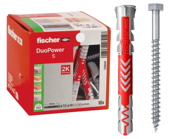 KOŁKI FISCHER DUOPOWER 12x60 S KOŁEK Z WKRĘTEM 10szt